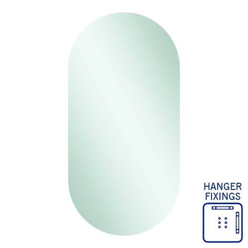 Pill Shape Polished Edge Mirror DP5010HN